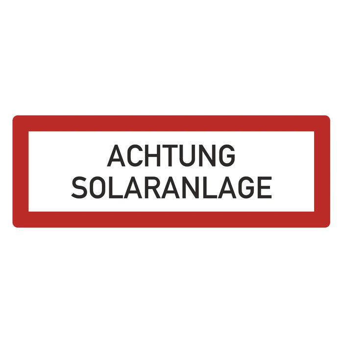 Hinweisschild - Brandschutzeinrichtung - Einsatzhinweise - StVO - DIN 4066 - Für Innen und Aussen - PVC Aufkleber - selbstklebend - 105x297mm becline