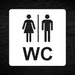 3D WC Schild, Hochglanz, Matt, selbstklebend, Damen, Herren, Türschild, Piktogramm, Markierung, Toilette, Acryl/Holz (Beere)
