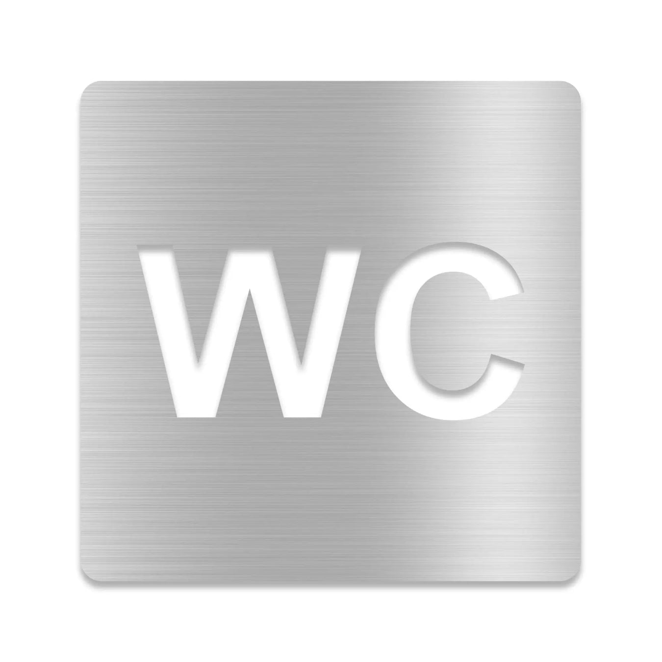 3D WC Schild, Hochglanz, selbstklebend, Damen, Herren, Türschild, Hinweis, Toilette, Acryl/Holz (Beere)