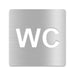 3D WC Schild, Hochglanz, selbstklebend, Damen, Herren, Türschild, Hinweis, Toilette, Acryl/Holz (Beere)