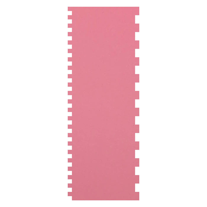 Blacked LaserTEC Cake Card, Scraper, Teigkarte, Schaber, Kuchenschaber, Glätter, Tortenglätter, Muster, Gemustert, Spachtel, Groß (Style 1.01 XL, Rosa)