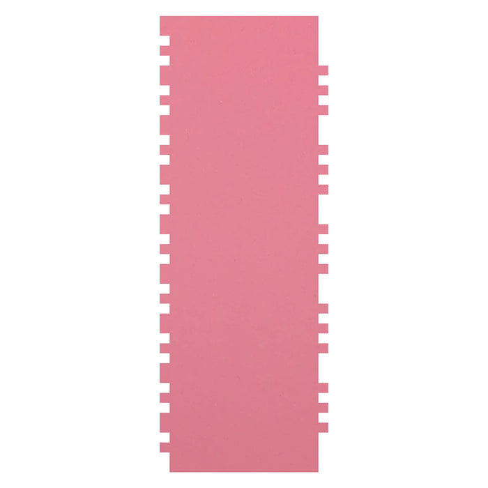 Blacked LaserTEC Cake Card, Scraper, Teigkarte, Schaber, Kuchenschaber, Glätter, Tortenglätter, Muster, Gemustert, Spachtel, Groß (Style 1.01 XL, Rosa)