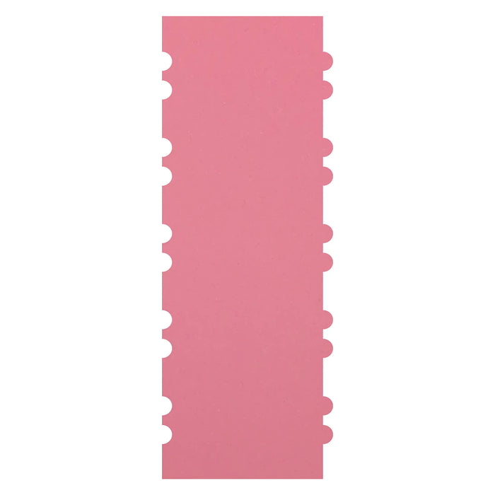 Blacked LaserTEC Cake Card, Scraper, Teigkarte, Schaber, Kuchenschaber, Glätter, Tortenglätter, Muster, Gemustert, Spachtel, Groß (Style 1.01 XL, Rosa)