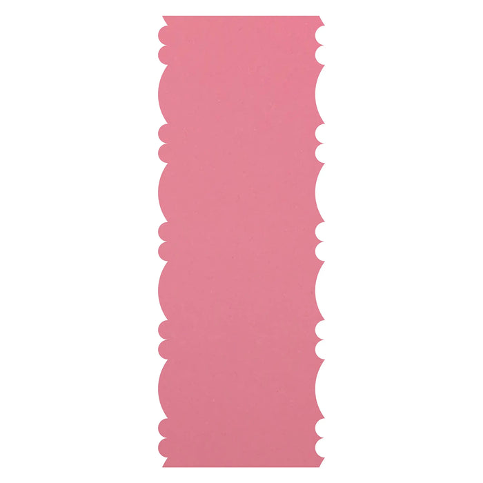 Blacked LaserTEC Cake Card, Scraper, Teigkarte, Schaber, Kuchenschaber, Glätter, Tortenglätter, Muster, Gemustert, Spachtel, Groß (Style 1.01 XL, Rosa)