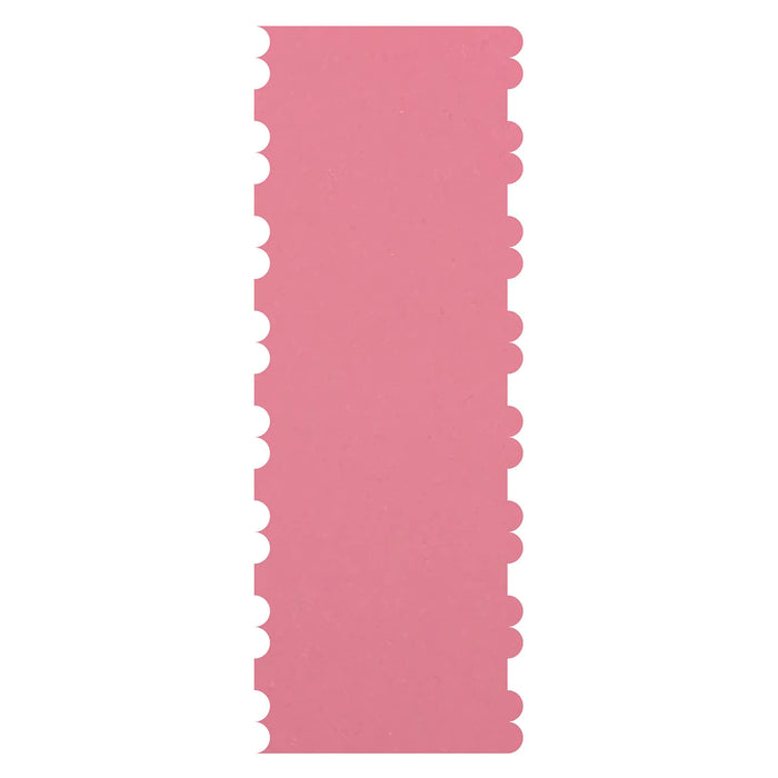 Blacked LaserTEC Cake Card, Scraper, Teigkarte, Schaber, Kuchenschaber, Glätter, Tortenglätter, Muster, Gemustert, Spachtel, Groß (Style 1.01 XL, Rosa)