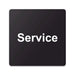 Blacked LaserTEC Leitsysteme - Acryl Schild - Eckig 12 x 12 cm - Selbstklebend - Schwarz Matt - UV beständig - Für Innen und Außen (Achtung)