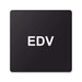 Blacked LaserTEC Leitsysteme - Acryl Schild - Eckig 12 x 12 cm - Selbstklebend - Schwarz Matt - UV beständig - Für Innen und Außen (Achtung)