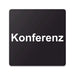 Blacked LaserTEC Leitsysteme - Acryl Schild - Eckig 12 x 12 cm - Selbstklebend - Schwarz Matt - UV beständig - Für Innen und Außen (Achtung)