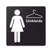 Blacked LaserTEC Leitsysteme - Acryl Schild - Eckig 12 x 12 cm - Selbstklebend - Schwarz Matt - UV beständig - Für Innen und Außen (Achtung)