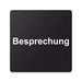 Blacked LaserTEC Leitsysteme - Acryl Schild - Eckig 12 x 12 cm - Selbstklebend - Schwarz Matt - UV beständig - Für Innen und Außen (Achtung)