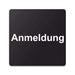 Blacked LaserTEC Leitsysteme - Acryl Schild - Eckig 12 x 12 cm - Selbstklebend - Schwarz Matt - UV beständig - Für Innen und Außen (Achtung)