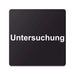 Blacked LaserTEC Leitsysteme - Acryl Schild - Eckig 12 x 12 cm - Selbstklebend - Schwarz Matt - UV beständig - Für Innen und Außen (Achtung)