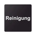 Blacked LaserTEC Leitsysteme - Acryl Schild - Eckig 12 x 12 cm - Selbstklebend - Schwarz Matt - UV beständig - Für Innen und Außen (Achtung)