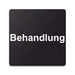 Blacked LaserTEC Leitsysteme - Acryl Schild - Eckig 12 x 12 cm - Selbstklebend - Schwarz Matt - UV beständig - Für Innen und Außen (Achtung)