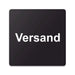 Blacked LaserTEC Leitsysteme - Acryl Schild - Eckig 12 x 12 cm - Selbstklebend - Schwarz Matt - UV beständig - Für Innen und Außen (Achtung)