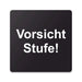 Blacked LaserTEC Leitsysteme - Acryl Schild - Eckig 12 x 12 cm - Selbstklebend - Schwarz Matt - UV beständig - Für Innen und Außen (Achtung)