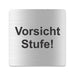 Blacked LaserTEC Leitsysteme - Acryl Schild - Eckig 12 x 12 cm - Selbstklebend - Silber gebürstet - Metall-Optik - UV beständig - Für Innen und Außen (Achtung)