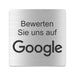 Blacked LaserTEC Leitsysteme - Acryl Schild - Eckig 12 x 12 cm - Selbstklebend - Silber gebürstet - Metall-Optik - UV beständig - Für Innen und Außen (Achtung)