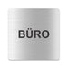Blacked LaserTEC Leitsysteme - Acryl Schild - Eckig 12 x 12 cm - Selbstklebend - Silber gebürstet - Metall-Optik - UV beständig - Für Innen und Außen (Achtung)