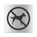Blacked LaserTEC Leitsysteme - Acryl Schild - Eckig 12 x 12 cm - Selbstklebend - Silber gebürstet - Metall-Optik - UV beständig - Für Innen und Außen (Achtung)