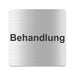 Blacked LaserTEC Leitsysteme - Acryl Schild - Eckig 12 x 12 cm - Selbstklebend - Silber gebürstet - Metall-Optik - UV beständig - Für Innen und Außen (Achtung)