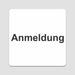 Blacked LaserTEC Leitsysteme - Acryl Schild - Eckig 12 x 12 cm - Selbstklebend - Weiß Matt - UV beständig - Für Innen und Außen (Achtung)