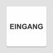 Blacked LaserTEC Leitsysteme - Acryl Schild - Eckig 12 x 12 cm - Selbstklebend - Weiß Matt - UV beständig - Für Innen und Außen (Achtung)