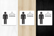 Blacked LaserTEC Leitsysteme - Acryl Schild - Eckig 12 x 12 cm - Selbstklebend - Weiß Matt - UV beständig - Für Innen und Außen (Achtung)