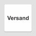 Blacked LaserTEC Leitsysteme - Acryl Schild - Eckig 12 x 12 cm - Selbstklebend - Weiß Matt - UV beständig - Für Innen und Außen (Achtung)