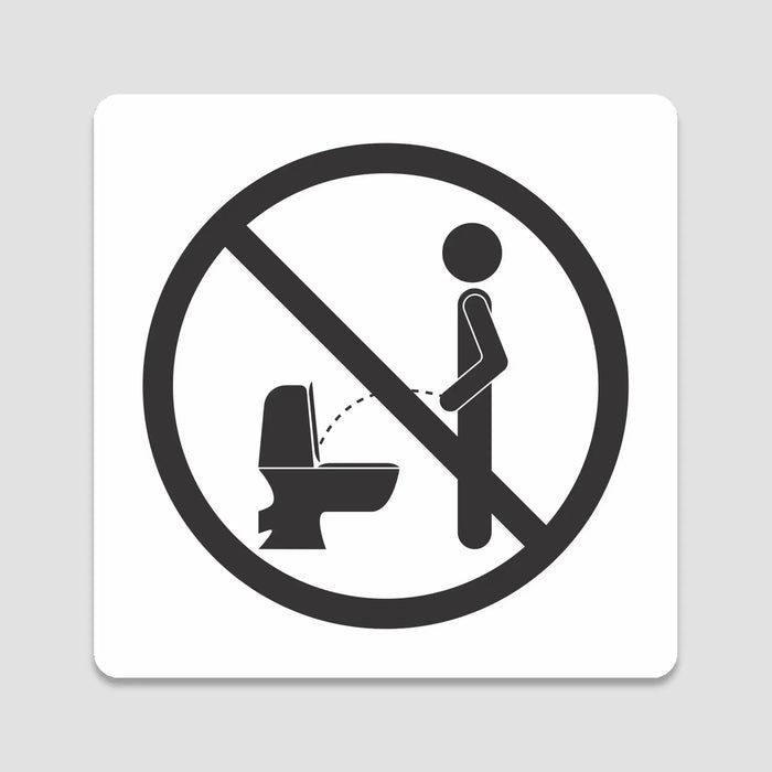 Blacked LaserTEC Leitsysteme - Acryl Schild - Eckig 12 x 12 cm - Selbstklebend - Weiß Matt - UV beständig - Für Innen und Außen (Achtung)