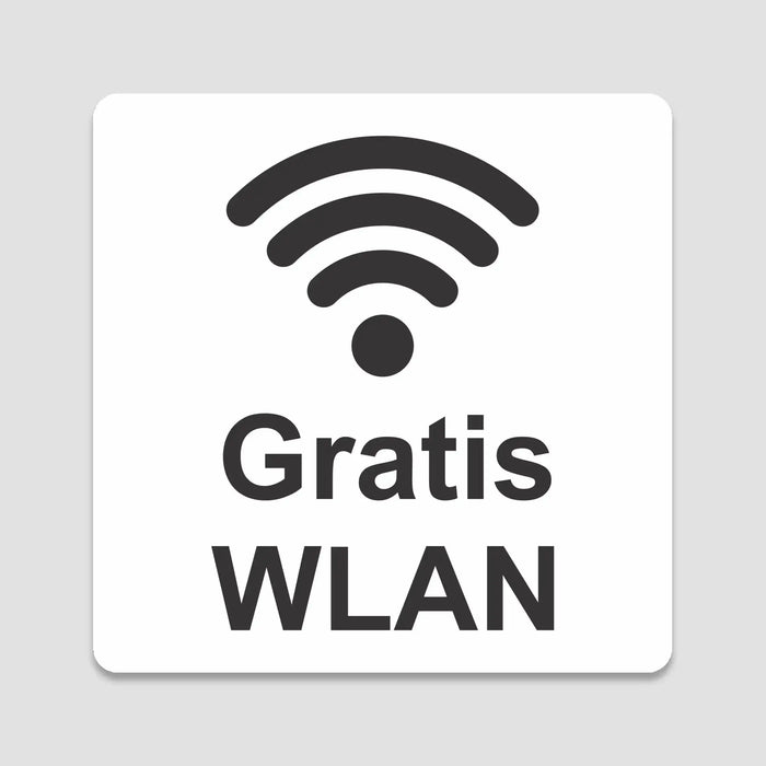 Blacked LaserTEC Leitsysteme - Acryl Schild - Eckig 12 x 12 cm - Selbstklebend - Weiß Matt - UV beständig - Für Innen und Außen (Achtung)