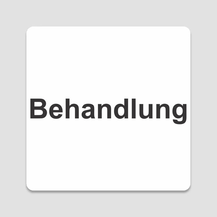 Blacked LaserTEC Leitsysteme - Acryl Schild - Eckig 12 x 12 cm - Selbstklebend - Weiß Matt - UV beständig - Für Innen und Außen (Achtung)
