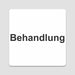Blacked LaserTEC Leitsysteme - Acryl Schild - Eckig 12 x 12 cm - Selbstklebend - Weiß Matt - UV beständig - Für Innen und Außen (Achtung)