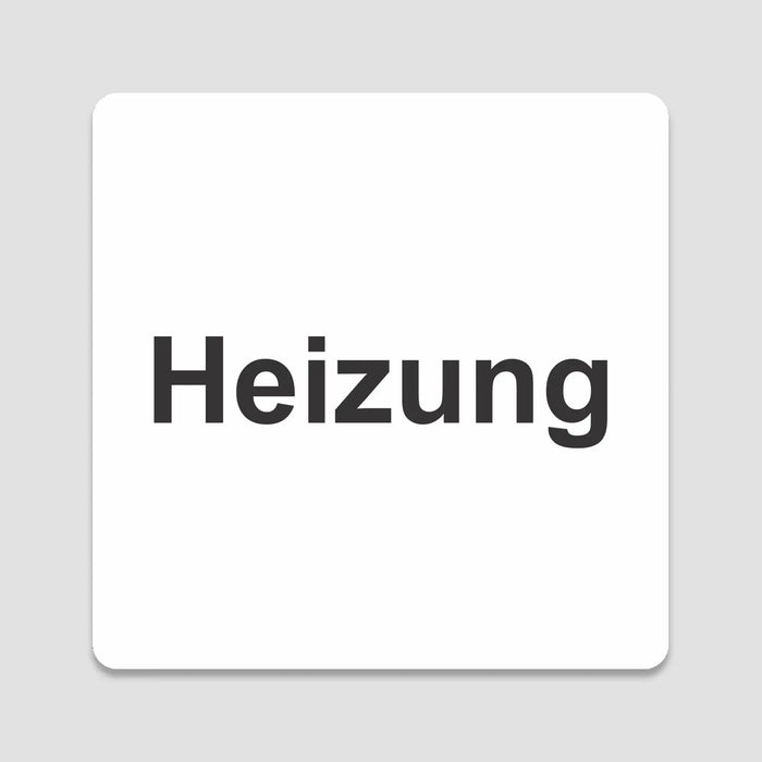Blacked LaserTEC Leitsysteme - Acryl Schild - Eckig 12 x 12 cm - Selbstklebend - Weiß Matt - UV beständig - Für Innen und Außen (Achtung)