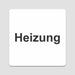 Blacked LaserTEC Leitsysteme - Acryl Schild - Eckig 12 x 12 cm - Selbstklebend - Weiß Matt - UV beständig - Für Innen und Außen (Achtung)
