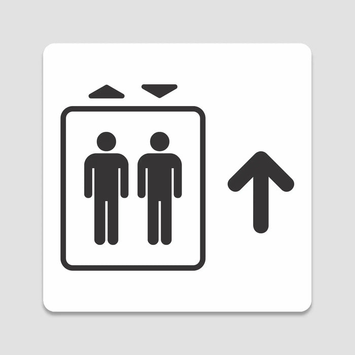Blacked LaserTEC Leitsysteme - Acryl Schild - Eckig 12 x 12 cm - Selbstklebend - Weiß Matt - UV beständig - Für Innen und Außen (Achtung)