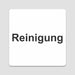 Blacked LaserTEC Leitsysteme - Acryl Schild - Eckig 12 x 12 cm - Selbstklebend - Weiß Matt - UV beständig - Für Innen und Außen (Achtung)