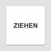 Blacked LaserTEC Leitsysteme - Acryl Schild - Eckig 12 x 12 cm - Selbstklebend - Weiß Matt - UV beständig - Für Innen und Außen (Achtung)