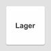 Blacked LaserTEC Leitsysteme - Acryl Schild - Eckig 12 x 12 cm - Selbstklebend - Weiß Matt - UV beständig - Für Innen und Außen (Achtung)