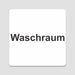Blacked LaserTEC Leitsysteme - Acryl Schild - Eckig 12 x 12 cm - Selbstklebend - Weiß Matt - UV beständig - Für Innen und Außen (Achtung)