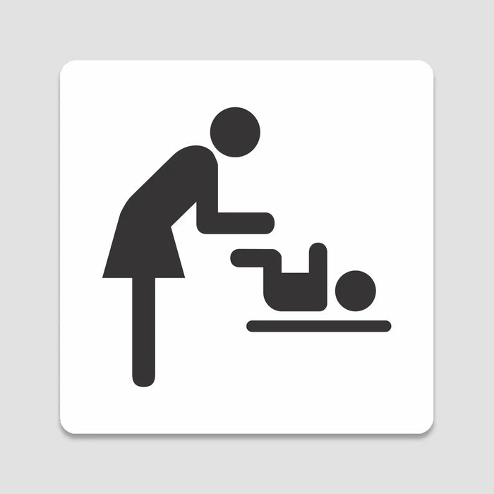 Blacked LaserTEC Leitsysteme - Acryl Schild - Eckig 12 x 12 cm - Selbstklebend - Weiß Matt - UV beständig - Für Innen und Außen (Achtung)