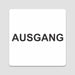 Blacked LaserTEC Leitsysteme - Acryl Schild - Eckig 12 x 12 cm - Selbstklebend - Weiß Matt - UV beständig - Für Innen und Außen (Achtung)