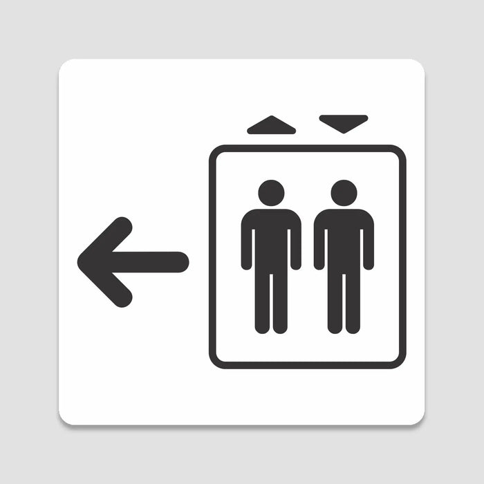 Blacked LaserTEC Leitsysteme - Acryl Schild - Eckig 12 x 12 cm - Selbstklebend - Weiß Matt - UV beständig - Für Innen und Außen (Achtung)