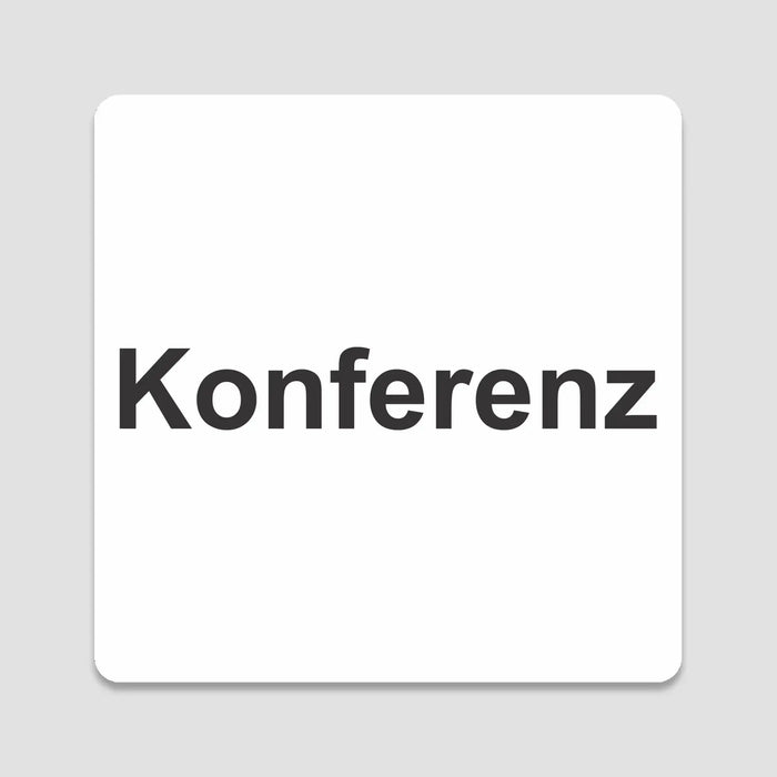 Blacked LaserTEC Leitsysteme - Acryl Schild - Eckig 12 x 12 cm - Selbstklebend - Weiß Matt - UV beständig - Für Innen und Außen (Achtung)