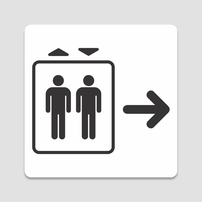 Blacked LaserTEC Leitsysteme - Acryl Schild - Eckig 12 x 12 cm - Selbstklebend - Weiß Matt - UV beständig - Für Innen und Außen (Achtung)