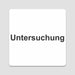 Blacked LaserTEC Leitsysteme - Acryl Schild - Eckig 12 x 12 cm - Selbstklebend - Weiß Matt - UV beständig - Für Innen und Außen (Achtung)