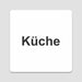 Blacked LaserTEC Leitsysteme - Acryl Schild - Eckig 12 x 12 cm - Selbstklebend - Weiß Matt - UV beständig - Für Innen und Außen (Achtung)