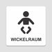 Blacked LaserTEC Leitsysteme - Acryl Schild - Eckig 12 x 12 cm - Selbstklebend - Weiß Matt - UV beständig - Für Innen und Außen (Achtung)