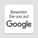 Blacked LaserTEC Leitsysteme - Acryl Schild - Eckig 12 x 12 cm - Selbstklebend - Weiß Matt - UV beständig - Für Innen und Außen (Achtung)