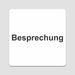 Blacked LaserTEC Leitsysteme - Acryl Schild - Eckig 12 x 12 cm - Selbstklebend - Weiß Matt - UV beständig - Für Innen und Außen (Achtung)